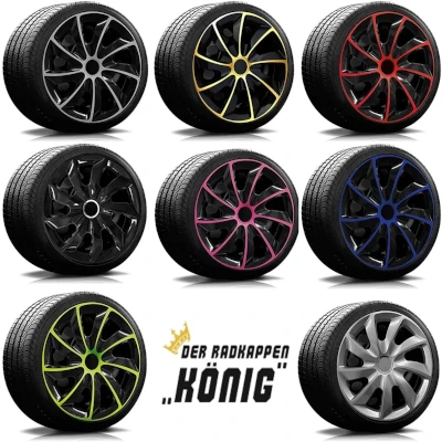 Radkappen König Nr. 2 Multi-Color Line Radzierblenden Set